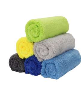 Wholesale Custom Logo Microfiber Car Towel Professional Detailing Edgeless