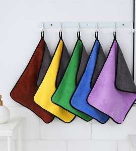 Heavy Duty Lint Free Coral Fleece Microfibre Towel for Car Drying