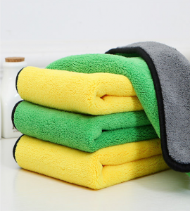 Thick Plush Edgeless Coral Fleece Microfibre Towel for Auto Paint Care