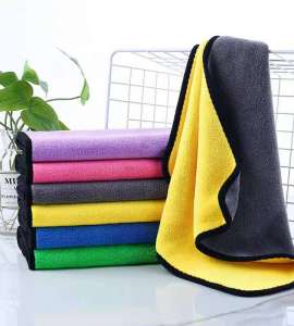 Professional Grade Coral Fleece Microfibre Towel for Car Glass Cleaning