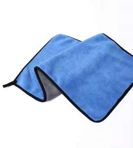 Custom Logo OEM Coral Fleece Microfibre Towel for Car Detailing Drying