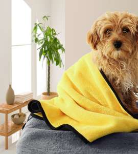 Soft Reusable Lint Free Lightweight Bulk Supply Microfiber Pet Towel