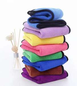 Coral Fleece Multi Color Bulk Supply Microfibre Towel for Car Wash Shop Use